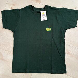 The Masters Iconic Map and Flag Logo Green Kids T-Shirt Size XS (NWT)
